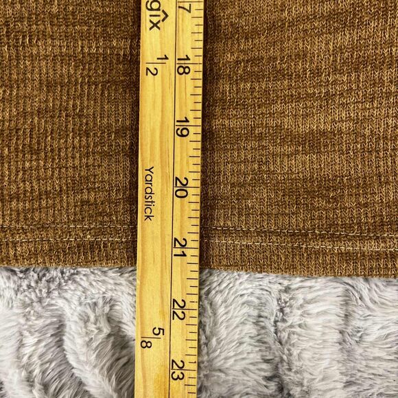 Blu Pepper Top Women XL Pullover Brown 3/4 Sleeve Knit Stretch Casual Sweater - Picture 6 of 6